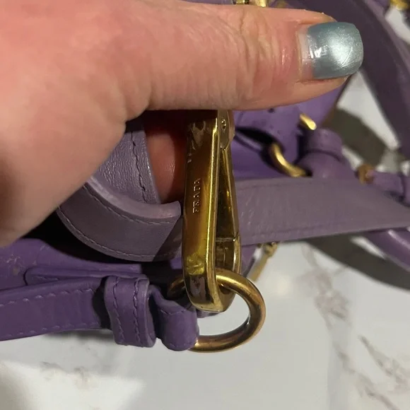 Prada 2 way Lavender Shoulder Bag - Picture 8 of 15